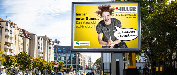 Recruiting-Plakate für Hiller Haustechnik | Print Referenzen