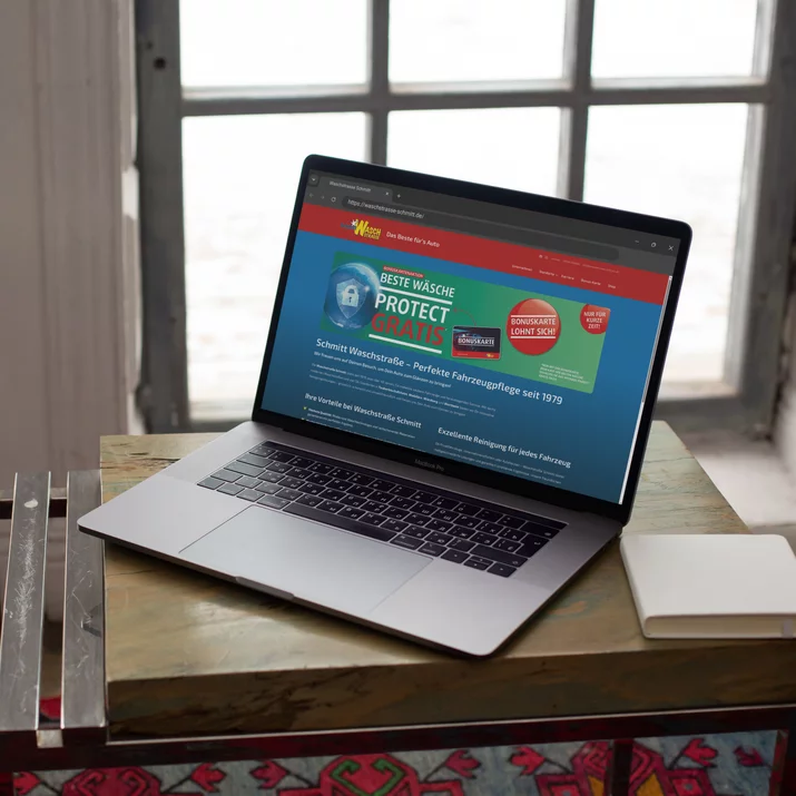 Website für Waschstraße Schmitt