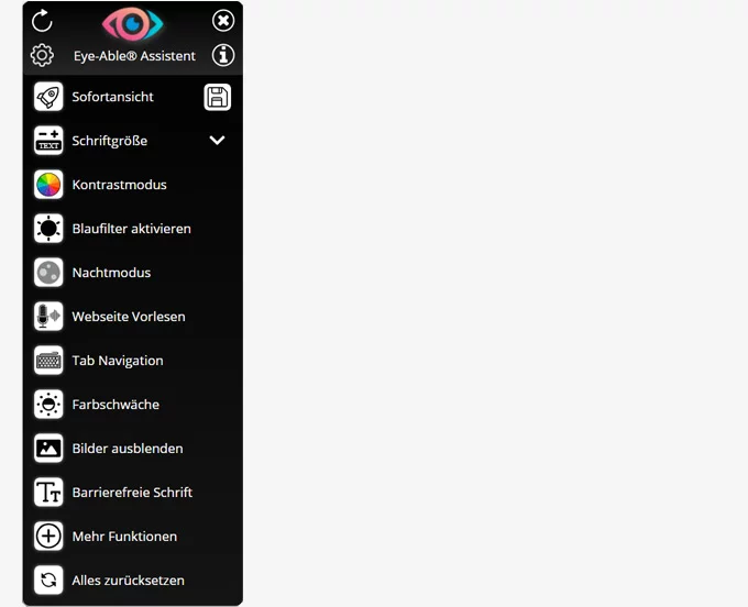 Eye-Able® Toolbar Eye-Able® Toolbar