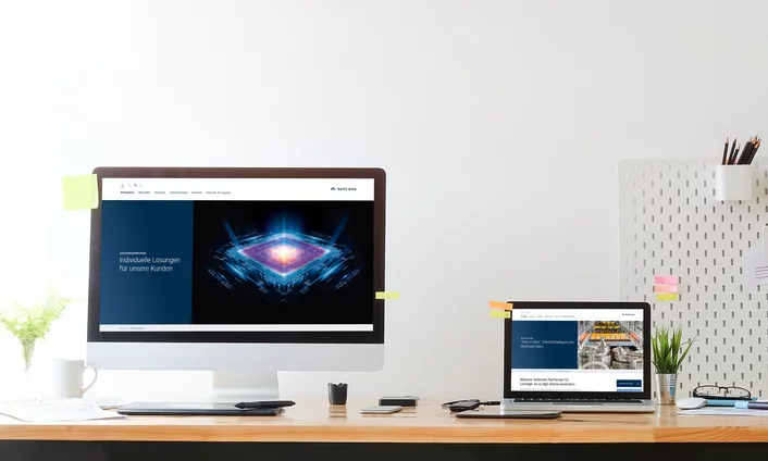 Website für Kurtz Ersa Unsere Lösung - Modulare Struktur und interaktive Elemente