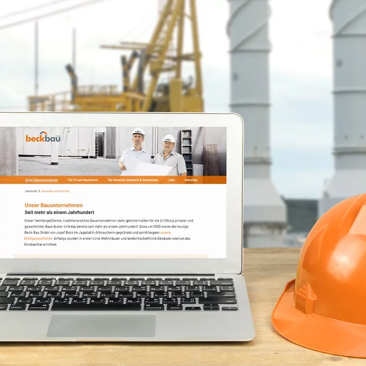 Website für Beck-Bau und Beck-Wohnbau