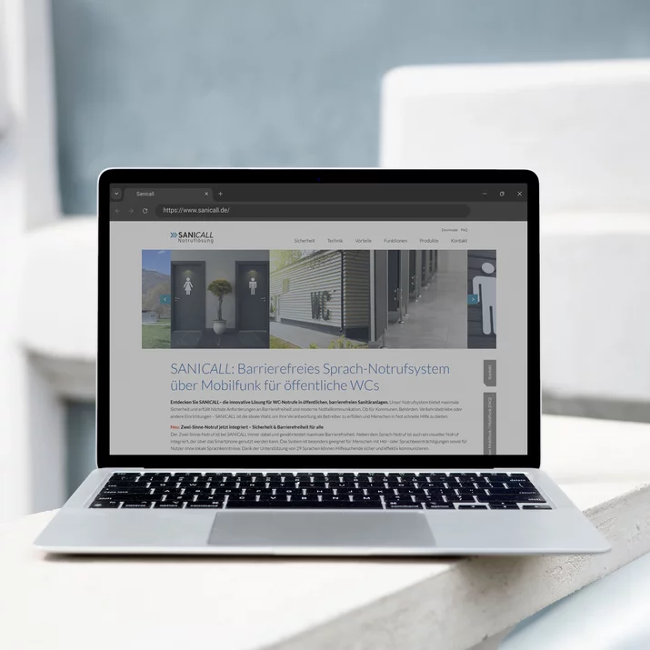Website für SANICALL