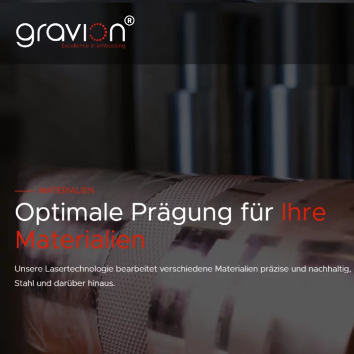 Websiterelaunch für gravion